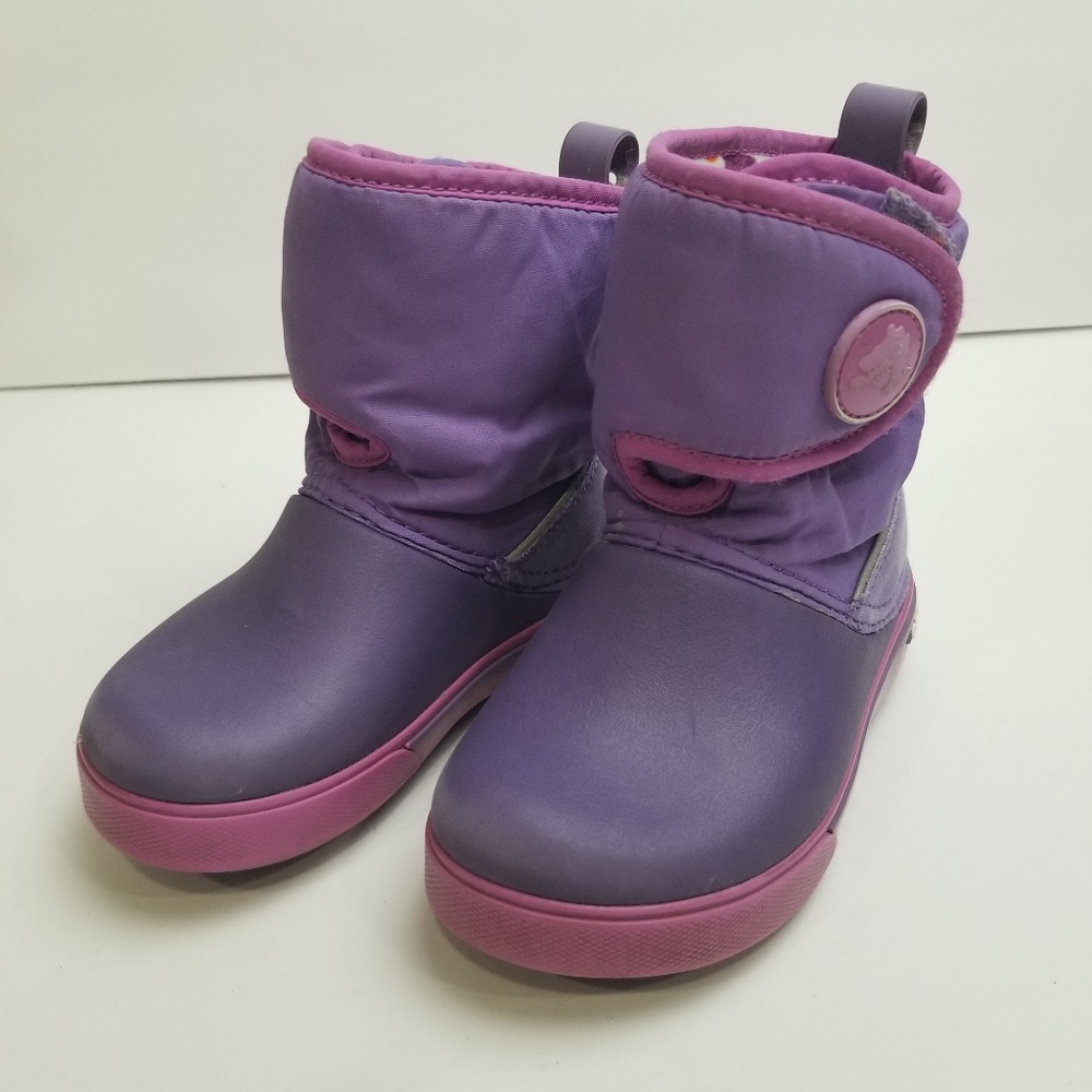 Crocs winter snow boots purple size c9